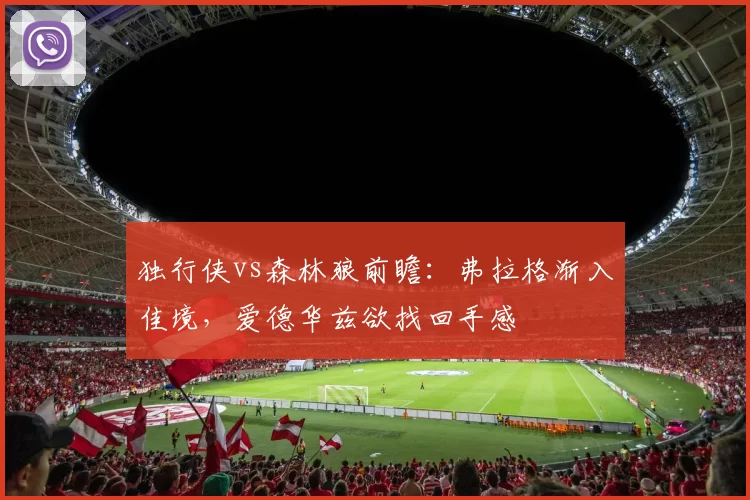 独行侠vs森林狼前瞻：弗拉格渐入佳境，爱德华兹欲找回手感